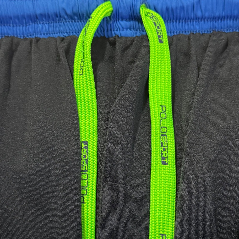 Polo Sport Ralph Lauren Mens Blue Running Shorts Large Zipper Pocket Lined - Picture 5 of 10